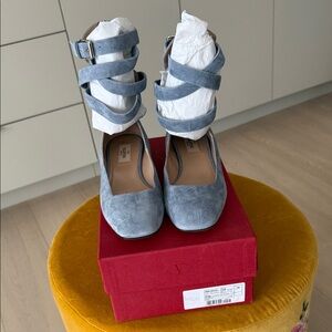 Valentino Blue Strappy Heels